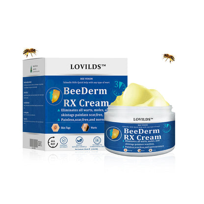 👩‍⚕️LOVILDS™ BeeDerm RX Cream, Painless, easy and gentle fix for warts, skin tags, lumps, infections, cysts and scars🎁