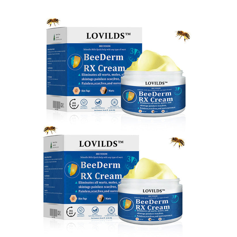 👩‍⚕️LOVILDS™ BeeDerm RX Cream, Painless, easy and gentle fix for warts, skin tags, lumps, infections, cysts and scars🎁
