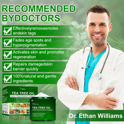 🔥BBOJI  Tea Tree Oil Skin Treatment Cream✅𝐅𝐃𝐀-𝐀𝐏𝐏𝐑𝐎𝐕𝐄𝐃 – Removes Skin Blemishes, Repairs Damaged Skin, Brightens & Anti-Ageing Care