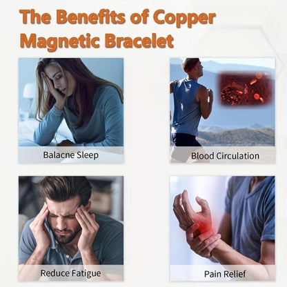 Pure Copper Magnetic Bracelet – Relieve Pain & Boost Circulation